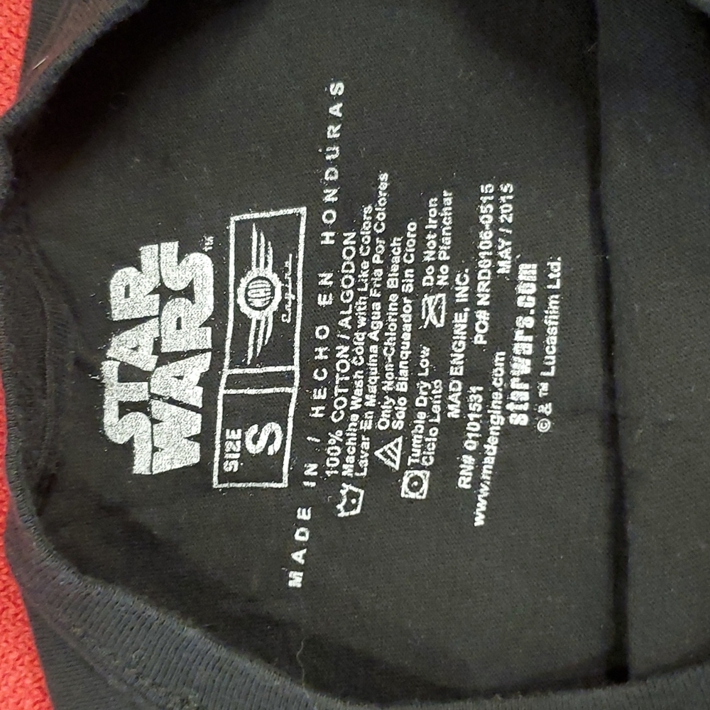 STAR WARS Millennium Falcon cut away graphic tee shirt black short sleeve Small - Picture 3 of 6